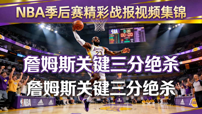 NBA季后赛精彩战报视频集锦 - 詹姆斯关键三分绝杀