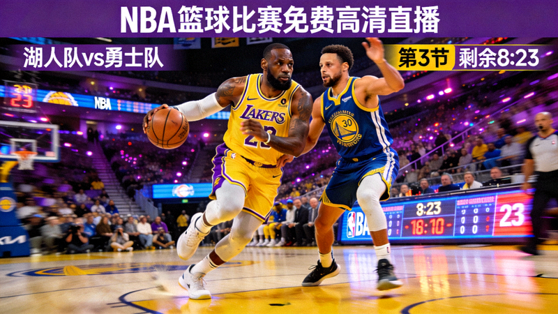 NBA篮球比赛免费高清直播画面 - 湖人队对阵勇士队