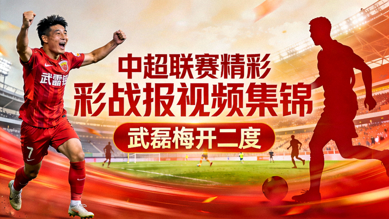 中超联赛精彩战报视频集锦 - 武磊梅开二度